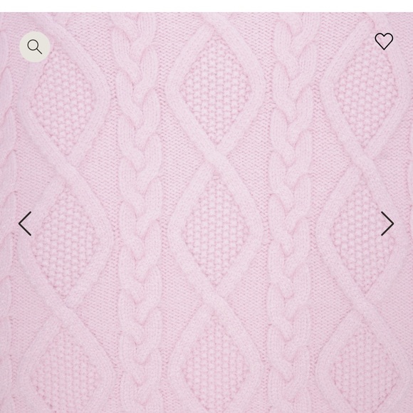 SKIMS SWEATER KNIT ZIP UP BABY PINK NWT SMALL - Picture 5 of 5